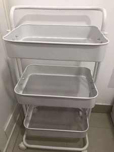 K Beauty Salon Rack Bathroom <b>Trolley</b> Mobile Simple Drawing Room Kitchen Finishing Shelf Living Room Storage <b>Trolley</b> - Product Image 6