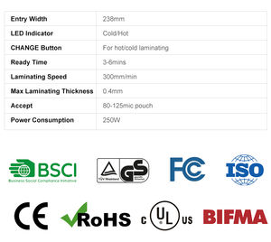 Laminateur à chaud et à froid Dowell DWL-3AF de qualité commerciale A3 à 4 rouleaux, efficacité améliorée, classé parmi les meilleurs, marque privée, directement de l'usine - Product Image 4