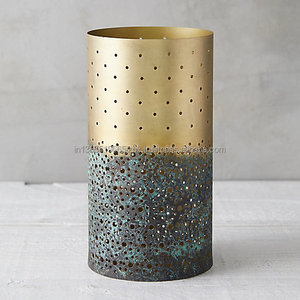 Decorative <b>Candle</b> Holder For Home Decor Iron Planter Pot With Navy Enamel For Home & Garden decorMetal Planter - Product Image 2