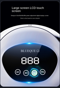 Lámpara UV Profesional para Secado de Uñas BLUEQUE L4 180W con Pantalla Táctil LCD, 60 LED, Enchufe Múltiple (EE. UU./Reino Unido/UE/AU) - Lámpara UV para Uñas de Gel DIY - Product Image 6