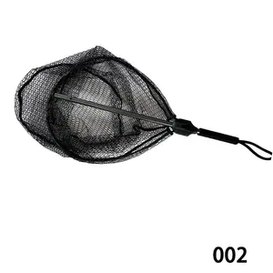 TAKEDO TK23909 Style2 Venda Quente Substituição Carpa Fly Rede De Pesca Dobrável Rede De Aterragem De Pesca De Alumínio Lidar Com Redes De Pesca De Borracha