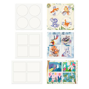 Cadre photo puzzle en MDF vierge pour sublimation, créatif et personnalisable, avec support de bureau et aimant de réfrigérateur (lot de 4 pièces) - Product Image 3