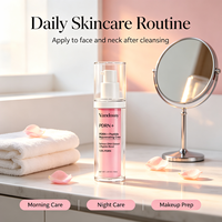 Crème Hydratante Éclatante au ADN de Saumon PDRN et Acide Hyaluronique Rose pour le Visage : Soin Anti-Taches, Hydratation et Élasticité pour les Zones Sombres