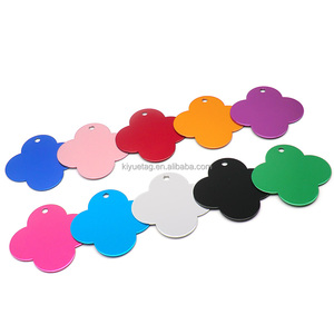 Cá Nhân Bốn Lá Cỏ Ba Lá Pet ID Tag Tùy Chỉnh Con Chó Mèo Thẻ Nhỏ Lớn Vật Nuôi Bằng Đồng Sắt Khắc Tên Anime Theo Chủ Đề Vật Nuôi Quà Tặng - Product Image 4
