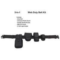 Ceinture Tactique Modulaire Robuste pour Passionnés de Sport et d'Alpinisme, Kit de Ceinture en Tissu Haute Densité avec Pochettes de Sécurité
