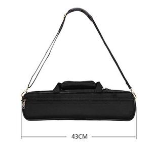 Étui de transport pour flûte en nylon noir, robuste, durable et élégant, avec poignée et bandoulière - Product Image 5