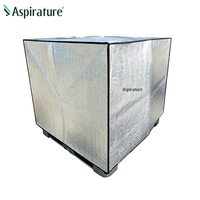 Couverture de plateau en aluminium et coton perlé personnalisée pour le transport de marchandises, matériau isolant réutilisable