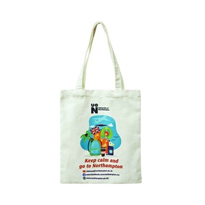 Bolsa plana de compras de moda de Vietnam nueva de alta calidad de marfil personalizada de lona ecológica superior - Product Image 1
