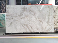 CBMMart marbre naturel du Brésil de qualité supérieure pierre de luxe Taj Mahal quartzite pour comptoir de cuisine décoration de fond de mur