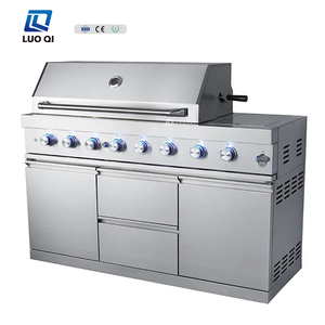 <span class=keywords><strong>Acciaio</strong></span> nero <span class=keywords><strong>griglia</strong></span> <span class=keywords><strong>per</strong></span> Barbecue con bruciatore laterale <span class=keywords><strong>in</strong></span> <span class=keywords><strong>acciaio</strong></span> inox resistente 8 fuochi Barbecue con asta <span class=keywords><strong>per</strong></span> torrefazione - Product Image 4