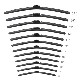 Escobillas Limpiaparabrisas de Goma Natural sin Estructura en U, de Alta Calidad OEM, para Todas las Estaciones, 2 Pares, Ajuste Universal - Product Image 2