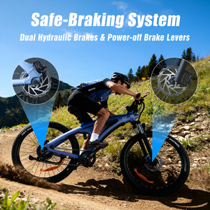 <span class=keywords><strong>Bicicleta</strong></span> Eléctrica de Montaña 48V al por Mayor, Ligera, Q5S, con Batería de Litio, Frenos de Disco, Aleación de Aluminio, Todoterreno, Deportiva, para Adultos - Product Image 6