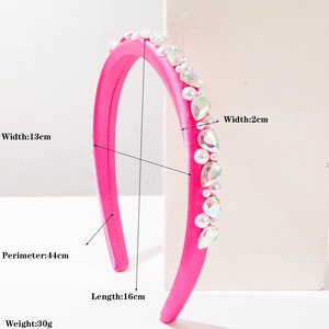 New Multicolor Pearl Rhinestone Headband <strong>Alice</strong> <strong>Band</strong> Jeweled <strong>Hair</strong> Hoop Embellished <strong>Hair</strong> <strong>Band</strong> for Women Party Wedding - Product Image 2