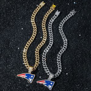 Nuevo Collar con Colgante Geométrico de Aleación con Diseño Innovador y Personalizado de Bandera Americana, Collar Moderno para Hombre, Joyería de Moda - Product Image 2