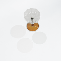Sous-verres en papier absorbant blanc en gros, sous-verres absorbants pour boissons pour bar, restaurant, café