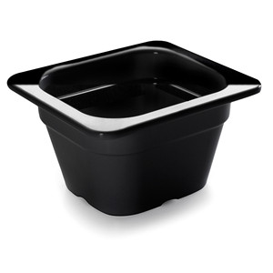 Secchio in Melamina Nera da 1,6 Qt, Contenitore Quadrato per Alimenti - Product Image 1