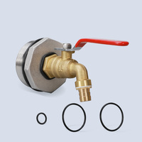 Valvola Con Rubinetto a Leva 1/2 "Per Tanica Acqua IBC