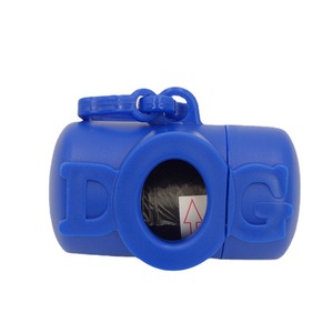 Distributeur de sacs à déjections pour animaux de compagnie en forme d'os, portable, pour l'extérieur, en plastique, pour chiens et chats - Product Image 1