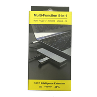 Meilleure vente USB C HDTV 5.1 HUB Type C adaptateur multifonction USB 3.0 PD en aluminium pour MacBook Pro XPS Stock utilisation sur ordinateur