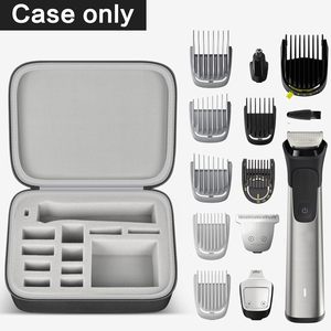 Estuche de Viaje de EVA Compatible con <span class=keywords><strong>Philips</strong></span> Norelco Multigroom 7000 <span class=keywords><strong>5000</strong></span>, Bolsa de Almacenamiento para Recortadora, Protectores, Cargador y Accesorios - Product Image 2