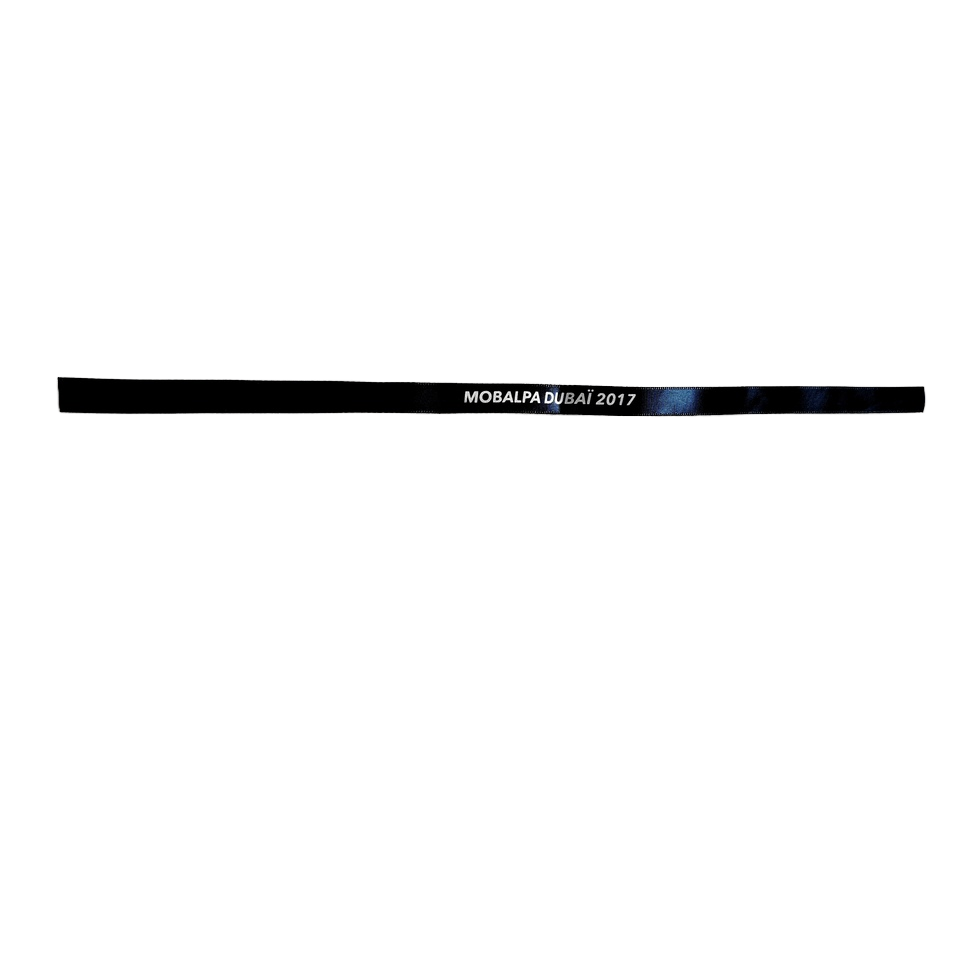 Custom Satin Wristband Strap Lanyard Silk Screen Printing Fashion Short Ribbon for Music Festival Party Concerts Logo Printing Image 2