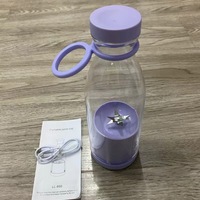 Elektrische fruitpers Blender Draagbare USB Draadloos opladen Wijnfles Juicer Cup voor citroen-sinaasappelsap Cup Smoothie Mixeur