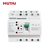 MUTAI 110V 220V 230V 400V Commutateur Automatique de Transfert PV 60A 63A 63 Ampères 2P 4P 50Hz 60Hz Rail DIN ATS pour Énergie Solaire