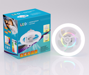 Điều khiển từ xa <span class=keywords><strong>LED</strong></span> di chuyển đầu fan hâm mộ ánh sáng e27rgb phòng ngủ tưởng tượng hương liệu mờ quạt trần ánh sáng - Product Image 6