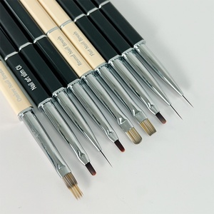 Nail Salon specialized Nail <b>Brushes</b> Metal Pen Holders, High-quality Nylon Bristles, Customizable Logos and Packaging - Product Image 5