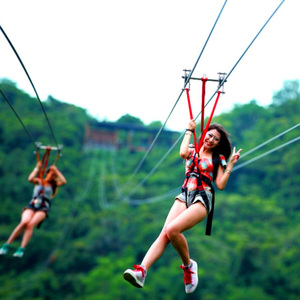 Attrezzatura Professionale per Parchi Giochi all'Aperto, Zip Line d'Avventura per Parchi di Divertimento in Montagna - Product Image 3