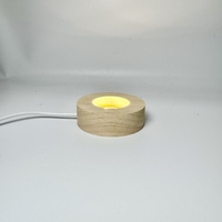 Vente en gros 60mm K9 Boule de cristal LED Affichage Veilleuse Rechargeable 5V Batterie 3D Laser Gravé Chaud Lune Chambre Forme Usage Domestique