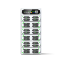 Station de Recharge Commerciale Personnalisée pour Téléphones Portables, Station de Charge Multiple Empilable 24 Fentes, Distributeurs Automatiques de Téléphones Mobiles avec PDV