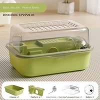 Grande cage à hamster portable à double étage pour hamster d'Inde