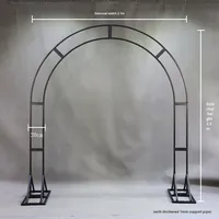 Arc de mariage en fer forgé personnalisable scène auditorium fond arc étagère décorative support de fleurs nouveaux accessoires de mariage en métal