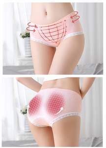 Culotte élégante et sexy en coton sans couture grande taille pour femme Lingerie sous-vêtements - Product Image 3