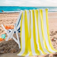 Wholesale Ultra-fine Fiber Striped Beach Towels Heat Transfer Beach Towels Quick-drying Swimming Towels Sand-free