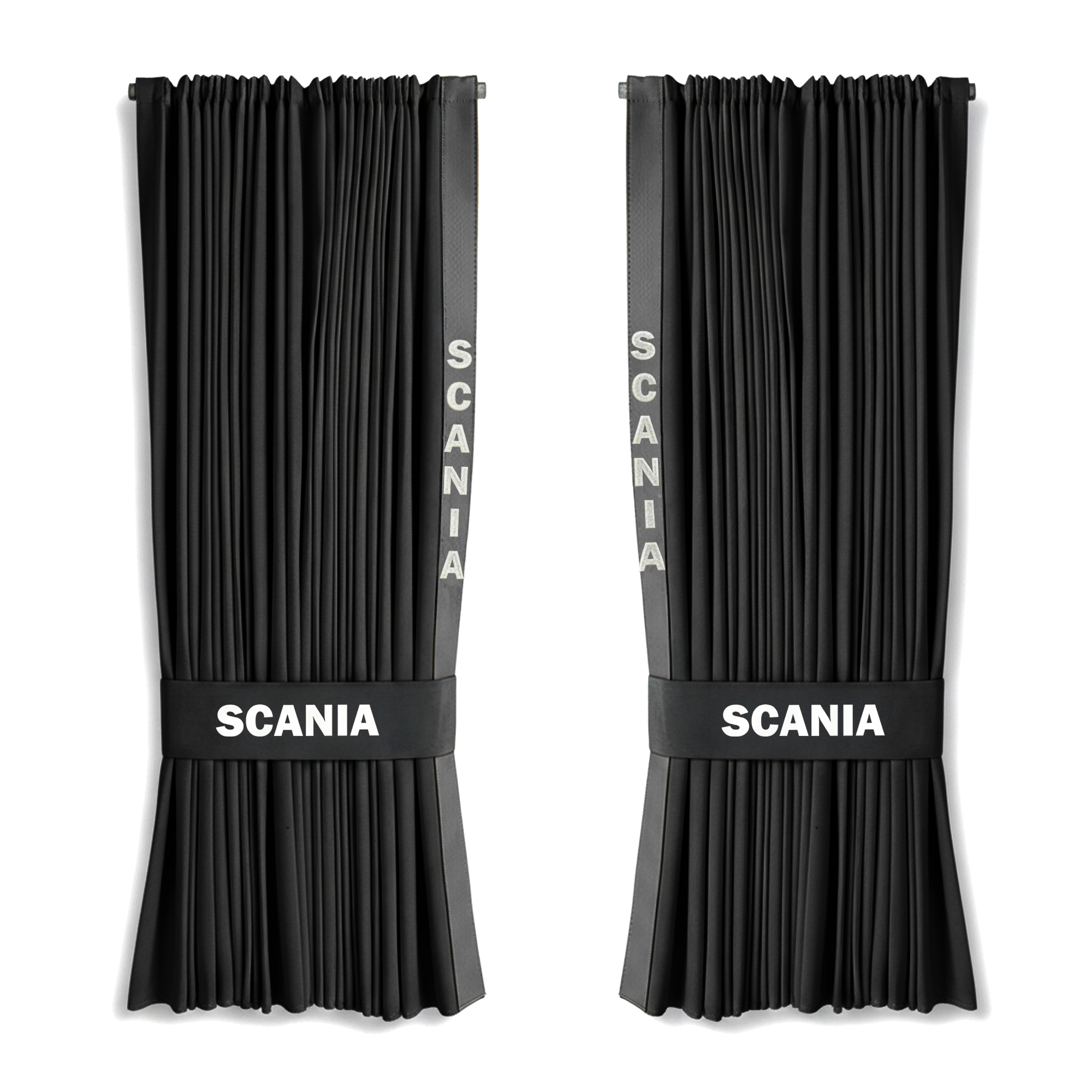 Logotipo blanco y negro Scania