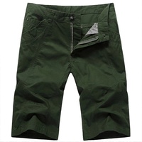 Pantalones Cortos Cargo Casuales Transpirables de Tallas Grandes Ever Glow para Hombre, Verde, Algodón/Poliéster, Cintura Elástica, Logotipo Personalizado, Venta al Por Mayor