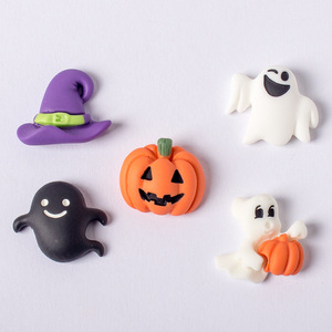 Accesorios DIY de resina con pegamento crema para decoración de Halloween: calabaza, <span class=keywords><strong>fantasma</strong></span>, sombrero mágico, funda de teléfono, accesorio para el cabello, colgante - Product Image 5