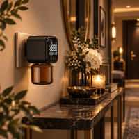 Diffuseur d'arômes intelligent sans eau contrôlé par application Bluetooth, affichage numérique, prise murale, machine à parfum d'intérieur, affichage LED