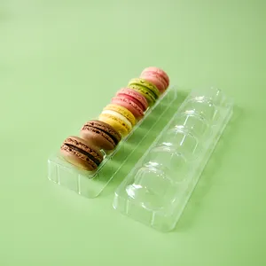 6 Cái Hộp Đựng Macaron Vỏ Sò Trong Suốt Cho Thú Cưng Khay Đựng Macaron Kèm Khay Nhựa Bán Chạy Nhất