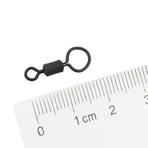 1000 pièces en vrac, émerillons de pêche à la carpe avec grand œillet en métal, taille 4 #   Accessoires de pêche à la carpe avec émerillon rotatif AG171 - Product Image 6