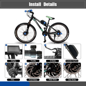 High-quality Bike Kit 48v 250w Controller Built-in Battery E Conversion 48v 250w-003 - Product Image 3