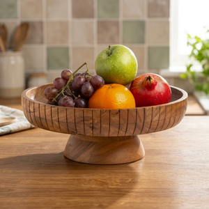 Centre de table en bois écologique, bols à fruits, style piédestal, accessoires décoratifs pour la maison, salon, table - Product Image 1