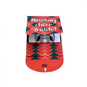 Conception originale ZS-PC0064 – Porte-cartes cadeaux à déroulement en cascade pour Noël, emballage festif pour détaillants en ligne - Product Image 1
