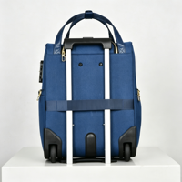 Valise élégante de grande capacité, carrée, en tissu Oxford bleu, dernière collection
