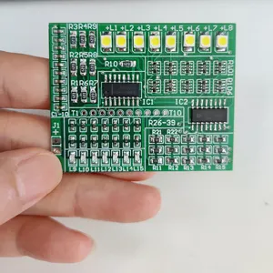 SMD lehimleme uygulama DIY kiti 15 yollu LED direnç kapasite su akan ışık kontrolörü DIY PCB uygulama kurulu