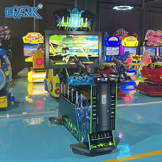 Most Popular Shooting Arcade Game Machine 42 Inch Aliens Shooting Game for Adults Video Game