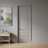 Revêtement de porte intérieur moderne en mélamine extra-épaisse, MDF, haute résistance aux chocs, noyau à densité de 830+ kg/m, surface anti-rayures