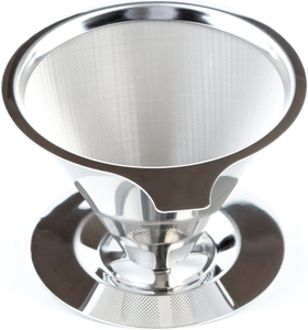 Aço inoxidável Reutilizável Gotejamento Cone Filtro De Café Portátil <span class=keywords><strong>Pour</strong></span>-<span class=keywords><strong>Over</strong></span> Cafeteira Camping Cafeteira - Product Image 6